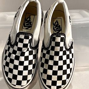 Vans  Black /White Checkerboard Slip On Sneakers